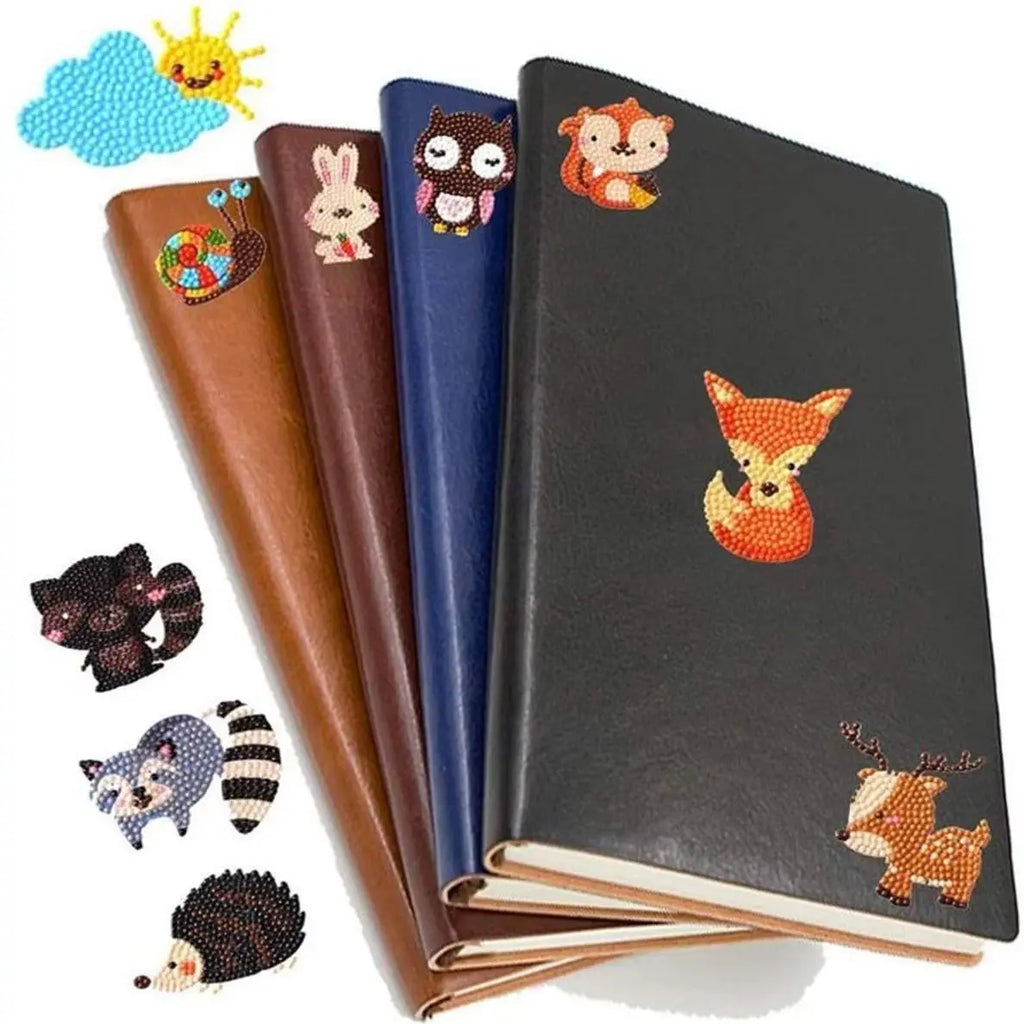 Kits de pintura de diamantes 5D para niños, pegatinas de animales con diamantes DIY, arte de diamantes digital hecho a mano, mosaico de manualidades