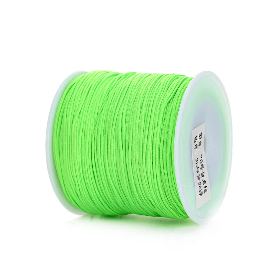 Nylon Cord Thread – 0.8mm, 100m Spool | 28 Colors | Bracelets, Necklaces & DIY Crafts