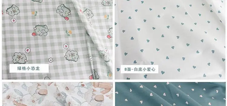 Double-Sided AB Face Cartoon Print 100% Cotton Fabric – Baby & Children's Clothing, Bedding & DIY