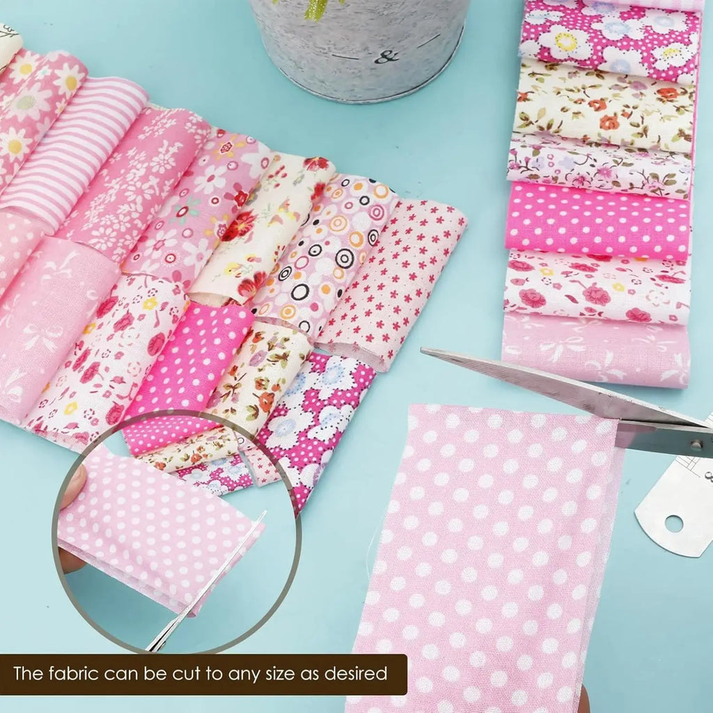 WENYUYA 40-Piece Pink Jelly Roll – Precut Organic Cotton Fabric Strips for Quilting