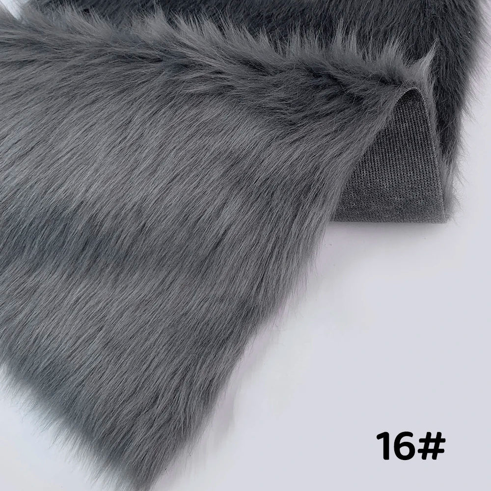 Tela de Pelo Sintético de 2.5cm de Largo – 30x50cm, Cosplay & Fursuit, 23 Colores