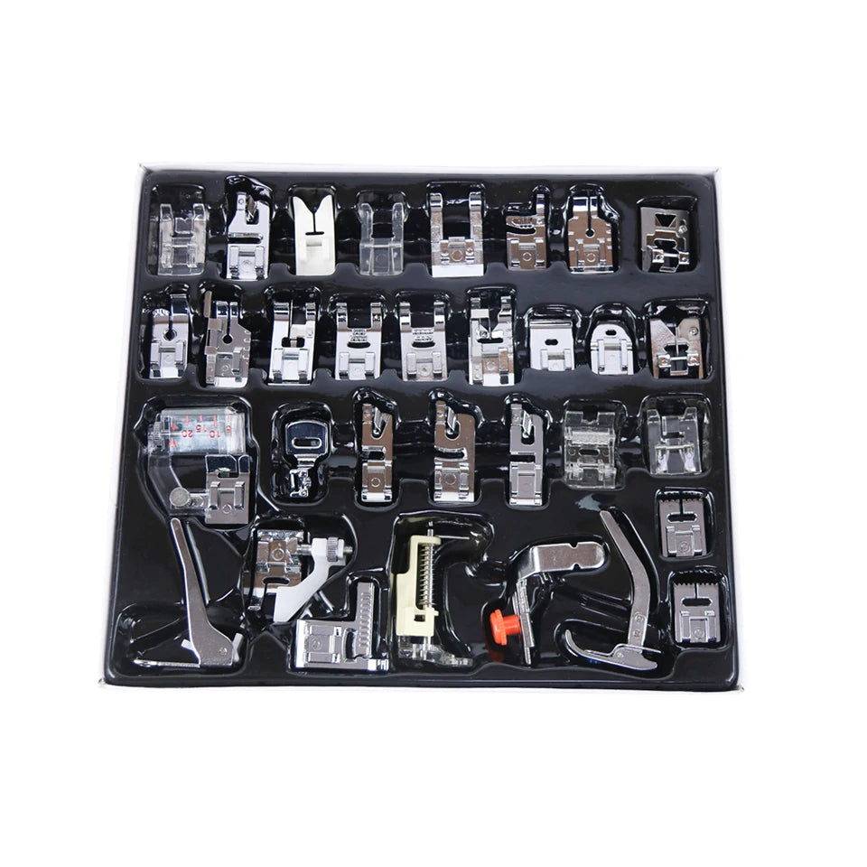 Sewing Machine Presser Foot Kit – 32 to 72 Pieces, Fits Brother, Singer, Janome & More