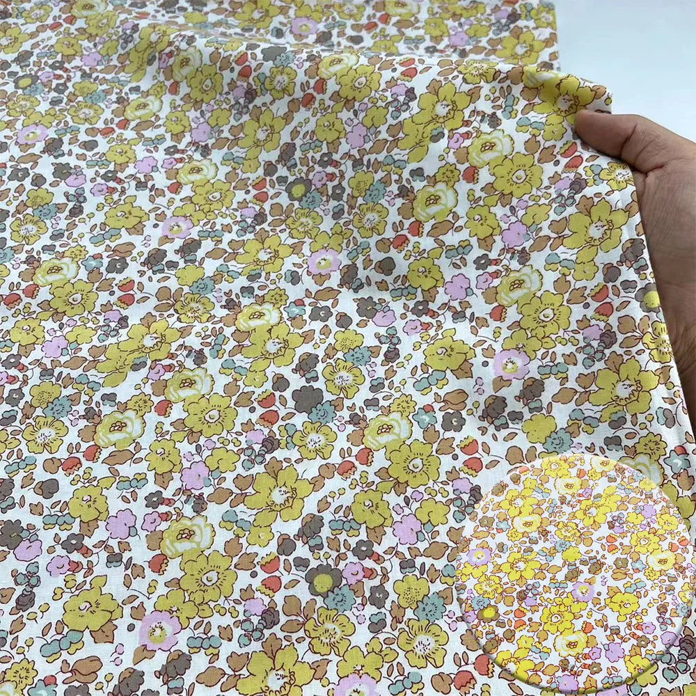 Fabric - 40 Precut Strips (6.35 X 49.78 cm) for Quilting And Sewing, 20 Floral Prints Assortment, 100% Material,