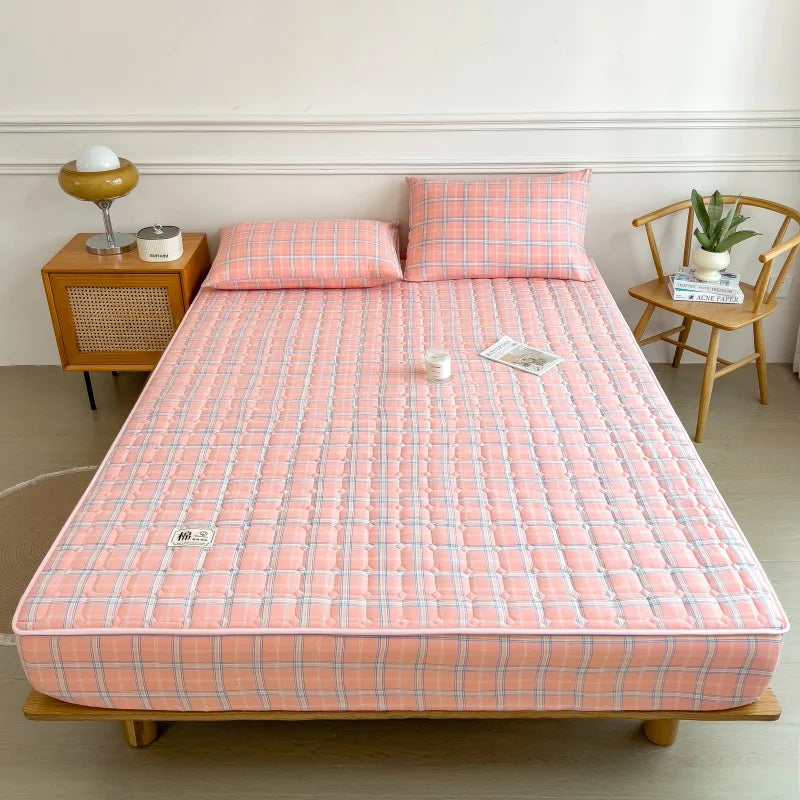 Dreamreal 100% Cotton Quilted Mattress Protector – Non-Slip, Anti-Bacterial, 12 Sizes