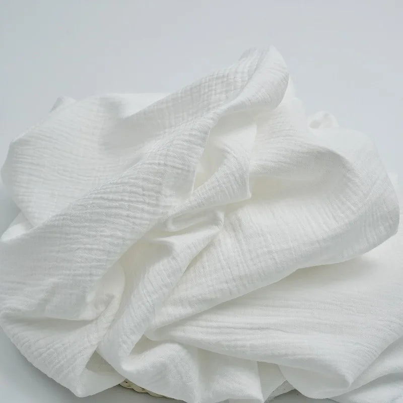 Wrinkle Gauze 100% Cotton Fabric | 52 Inches Wide | Sold by the Yard | Soft & Breathable