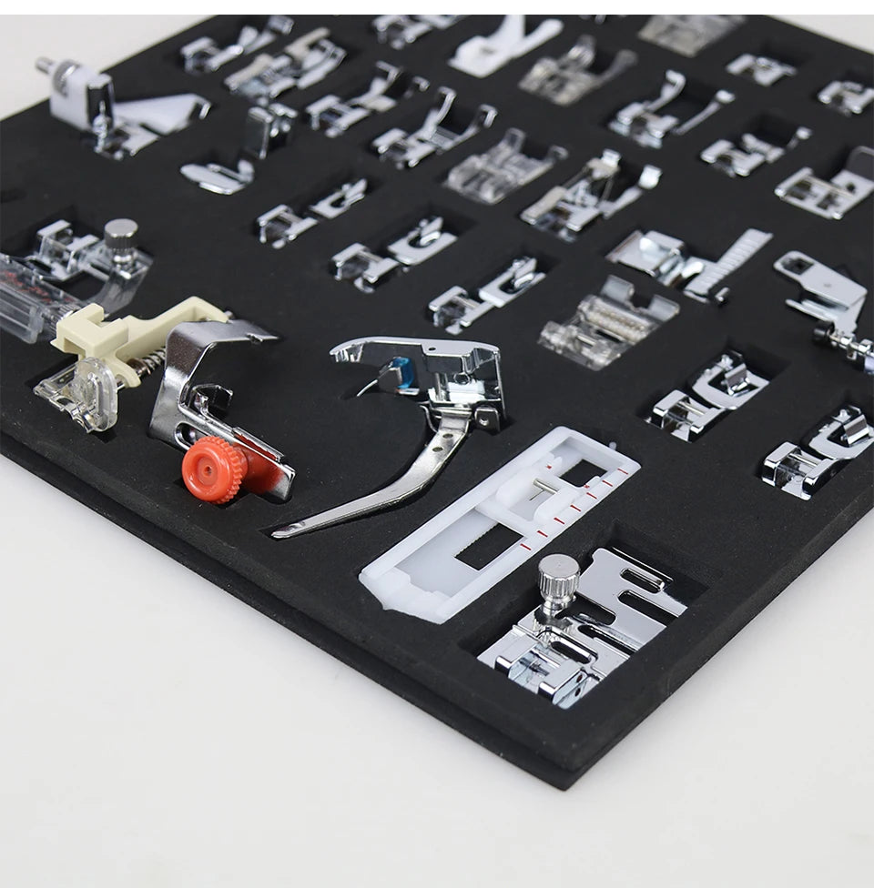 Sewing Machine Presser Foot Kit – 32 to 72 Pieces, Fits Brother, Singer, Janome & More