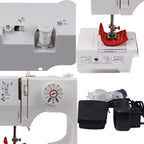 Máquina de Coser Eléctrica Semiautomática – Portátil de 12 Puntadas
