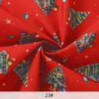 Tela estampada de pan de jengibre navideño y festivo – 100% poliéster, 150 cm de ancho