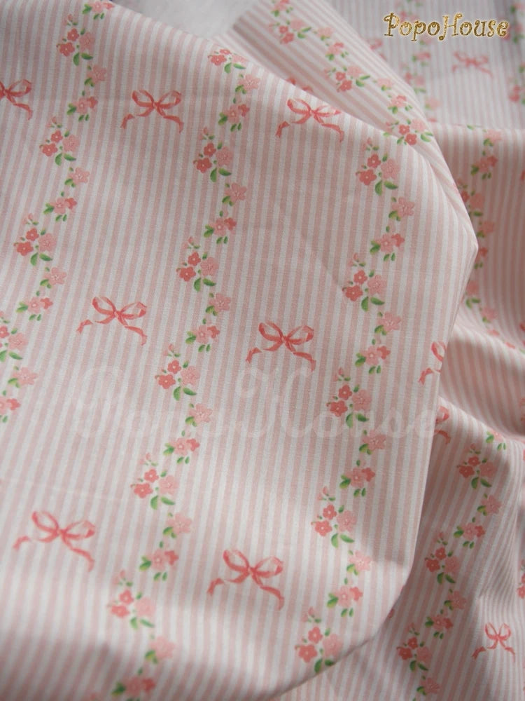 145cm Floral Cotton Poplin Fabric, 50cm Piece