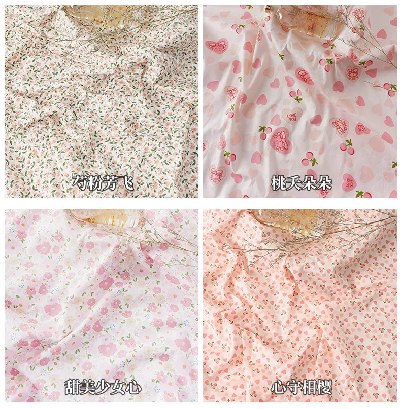 Rural Style Small Floral Print 100% Cotton Fabric | 160cm Wide | 0.5m, 1m & 2m