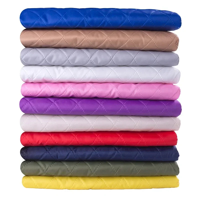 Thickened Quilted Lining Fabric – 59" Wide Polyester Geometric Liner for Coats, Jackets & Vests (Sold by the Meter)