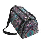 Bolsa de almacenamiento de hilo y ganchillo con estampado Paisley – Estuche organizador de punto (37×20×21cm)