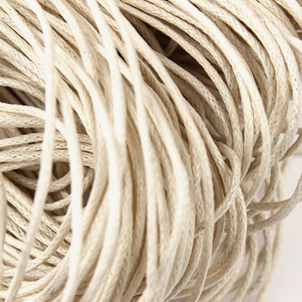 Waxed Cotton Beading Cord – 1mm, 70m Spool | 15 Colors | Bracelets, Necklaces & DIY Jewelry