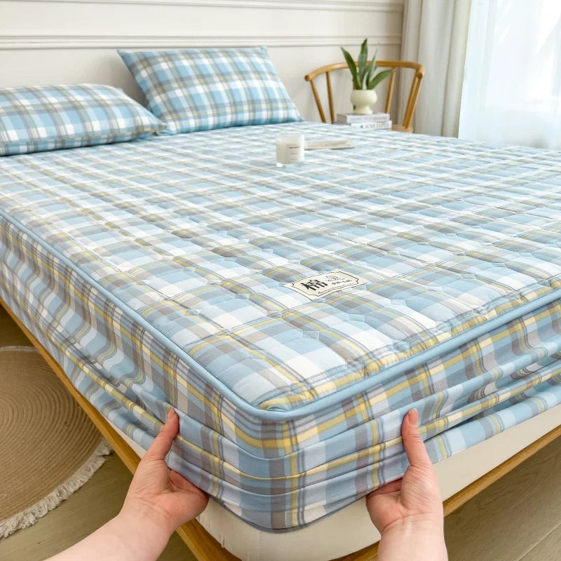Dreamreal 100% Cotton Quilted Mattress Protector – Non-Slip, Anti-Bacterial, 12 Sizes