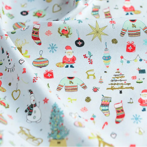 100% Cotton Christmas Print Fabric, 140cm Wide