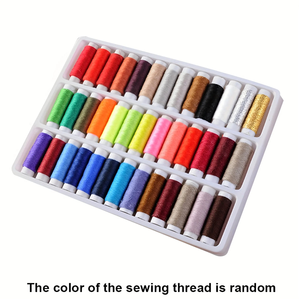 39-Piece Colorful Polyester Sewing Thread Kit | Machine & Hand Sewing