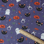 Christmas Twill Cotton Fabric – Santa, Trees & Holiday Prints, 0.5m x 1.6m