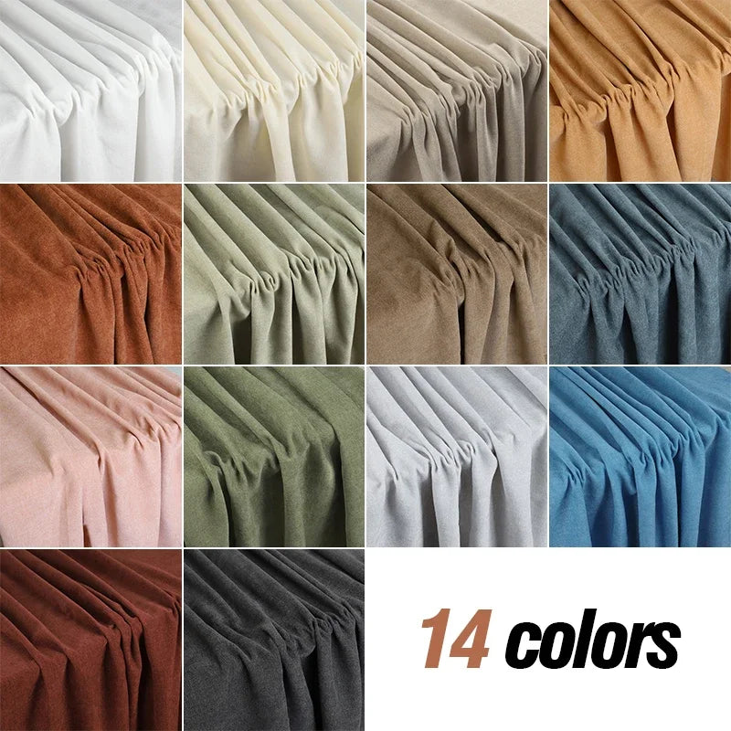 Chenille Velvet Upholstery Fabric – Soft Textured Poly-Cotton, 145cm Wide, Sold by the Meter – For Sofas, Pillows & Home Décor