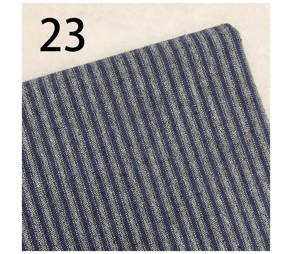 Yarn-Dyed Striped Plaid Cotton Quilting Fabric – 55" Wide, Multiple Cut Sizes | Patchwork & Tilda Crafts