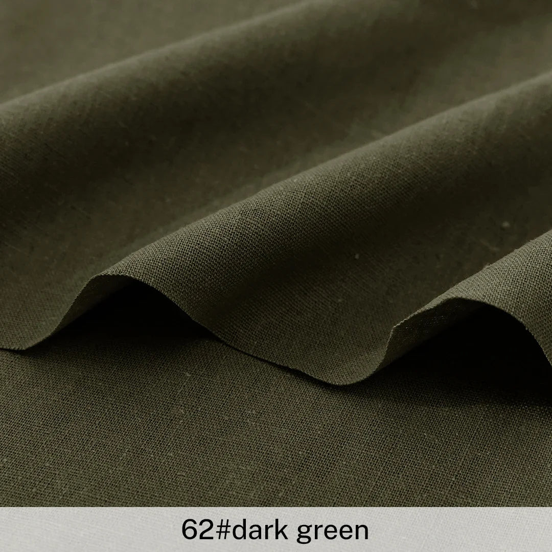 0.5m/1m/2m Pure Color Faux Cotton Linen Fabric Soft for DIY Clothing Curtain Storage Bag Home Textile Tablecloth Sewing Fabric