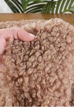 Teddy Plush Imitation Wool Fleece Fabric – 50x50cm | Soft Warm Fabric for Dolls, Pet Clothes & DIY Sewing