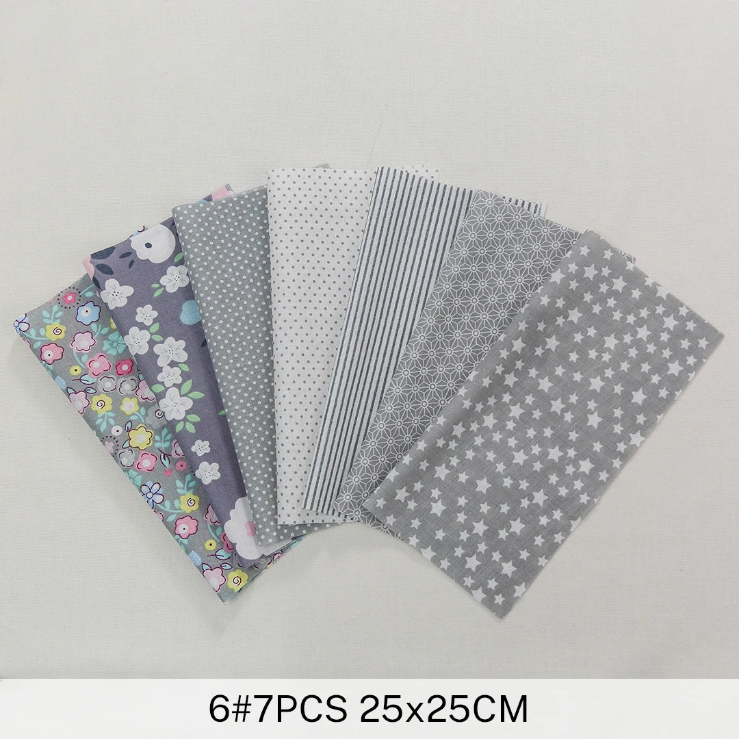 25x25Cm Cotton Flower Fabric Printed Cloth Sewing Quilting Fabrics For Patchwork Needlework DIY Handmade Accessories