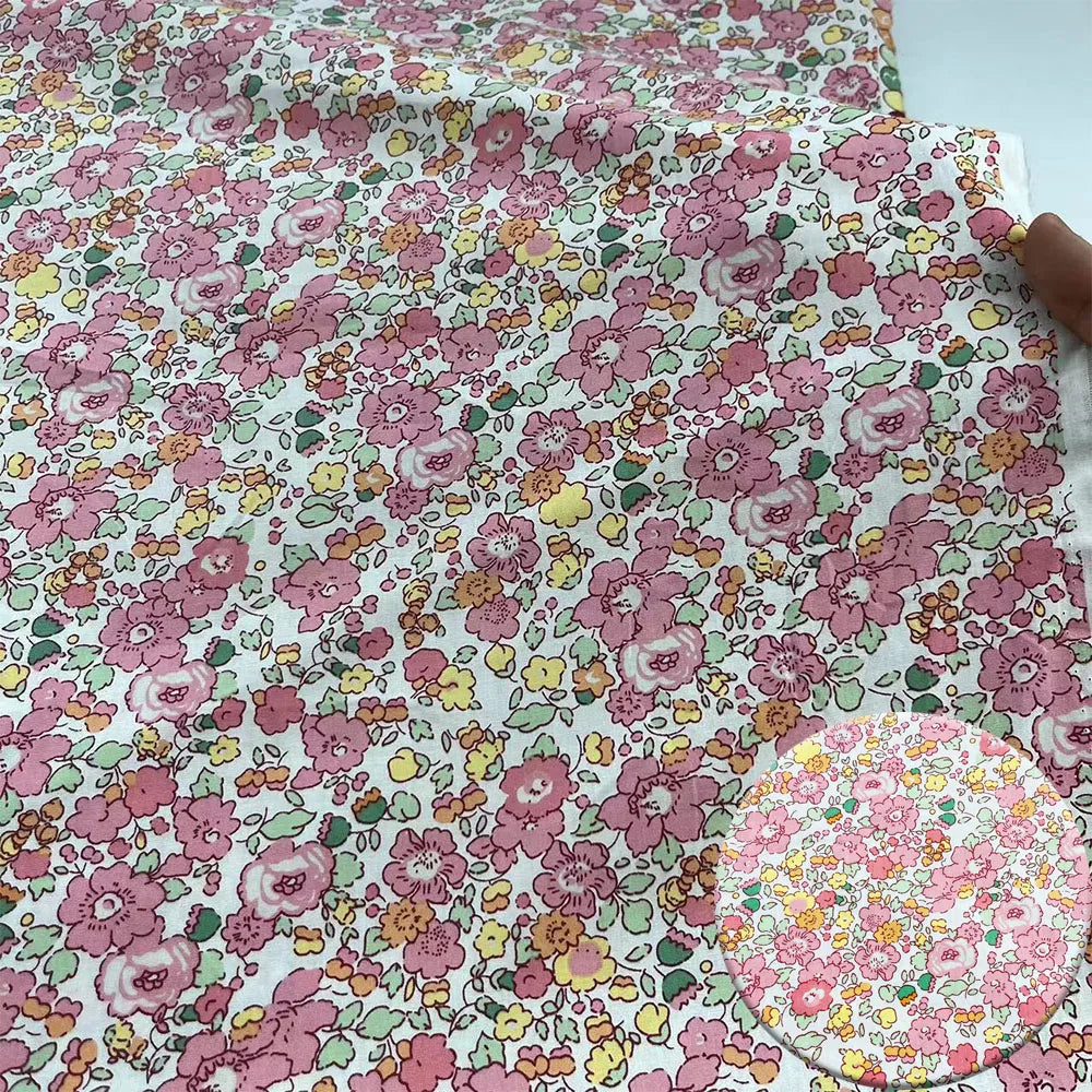 Fabric - 40 Precut Strips (6.35 X 49.78 cm) for Quilting And Sewing, 20 Floral Prints Assortment, 100% Material,
