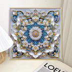 Kit de pintura de diamante para adultos, kit de arte de diamante con diseño de flor de forma especial para principiantes para decoración de pared del hogar, regalo