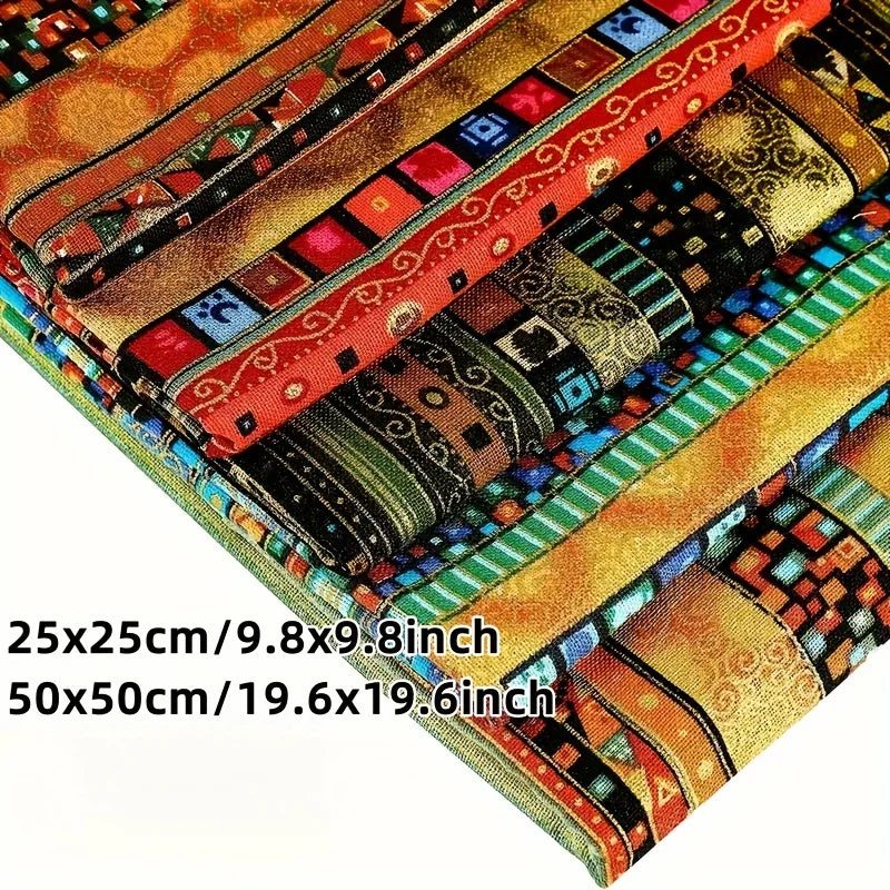 WENYUYA 5-Piece African Ethnic Print Fat Quarters – Organic Cotton Precut for Quilting & Patchwork
