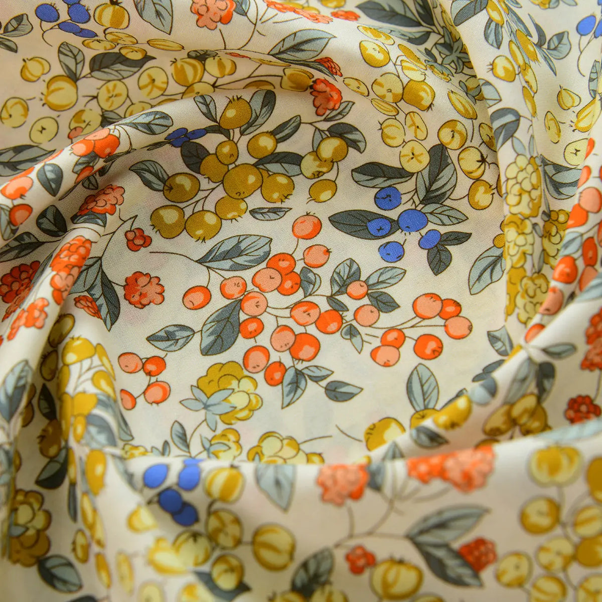 60s Premium Combed Pure Cotton Fabric Vintage Floral Soft For Dress Shirt Blouse Apron Patchwork Pillow Cushion Diy Sewing Craft