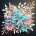 Kit de pintura de diamante de mariposa – Forma especial | 30x30cm (11.8" x 11.8")