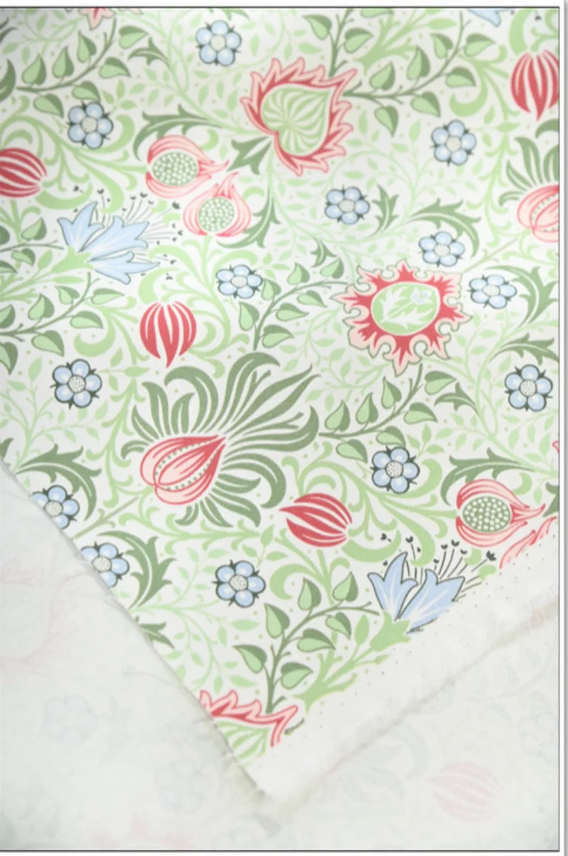 Floral Print Cotton Canvas Fabric – 110 cm Wide (43 in) | Sold Per Half Yard