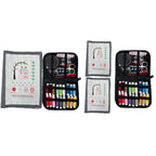 Kit de Libro de Puntos de Bordado para Principiantes – Set Todo en Uno con Hilos, Agujas y Estuche con Cremallera