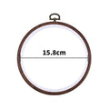 Wood-Grain Embroidery Hoop – Round & Oval Sizes