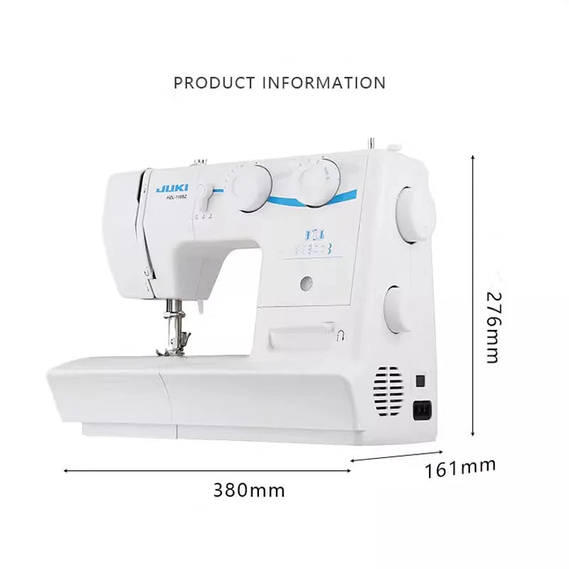 60W Heavy Duty Sewing Machine, 8 Built-in Stitches, Metal Frame, Twin Needle, Multifunctional Household Tools