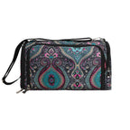 Bolsa de almacenamiento de hilo y ganchillo con estampado Paisley – Estuche organizador de punto (37×20×21cm)