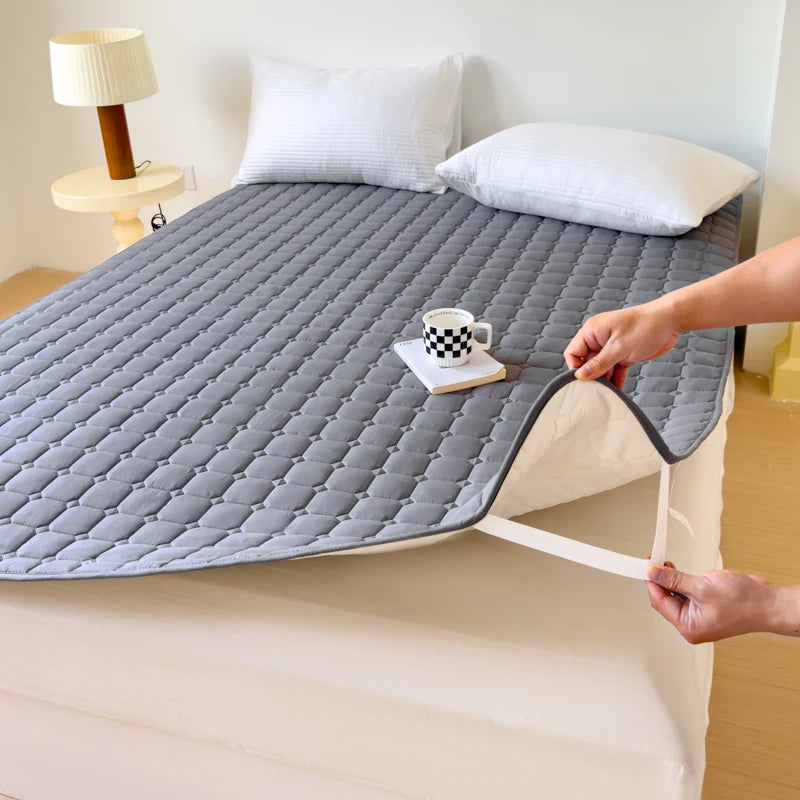 Anqianny Waterproof Quilted Mattress Protector – 400TC, TPU Layer, Anti-Mite, Single & Double