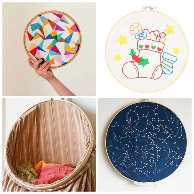 Bamboo Embroidery Hoop Circle