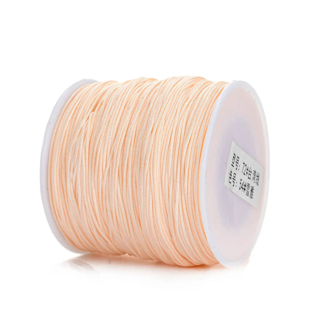 Nylon Cord Thread – 0.8mm, 100m Spool | 28 Colors | Bracelets, Necklaces & DIY Crafts