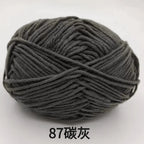 Hilo de algodón con leche de 4 cabos – 80% algodón, 20% fibra de leche | ~90 m (~98 yd) por madeja | Tejido a mano y a crochet