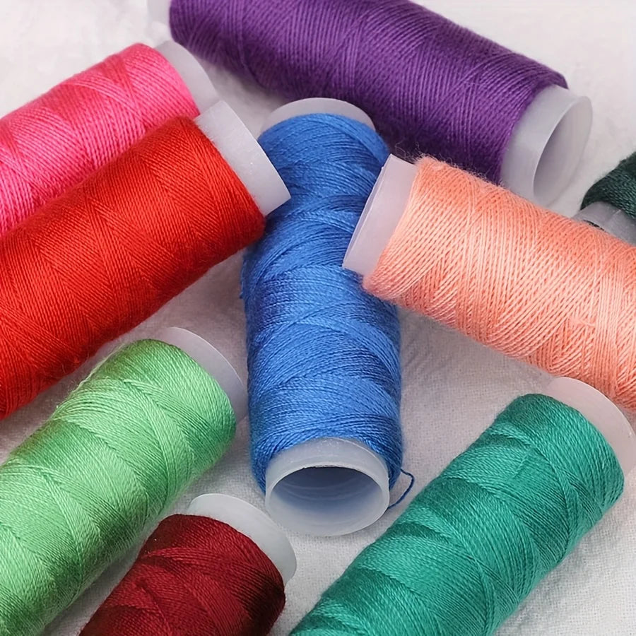 39-Piece Colorful Polyester Sewing Thread Kit | Machine & Hand Sewing