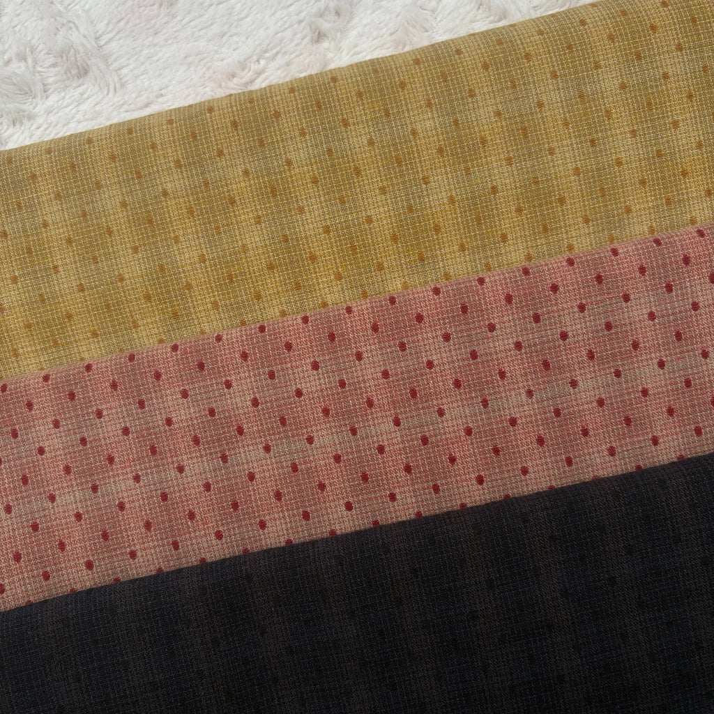 Japanese Yarn-Dyed 100% Cotton Fabric – Fat Quarter Bundle | Floral, Dot & Cartoon Prints