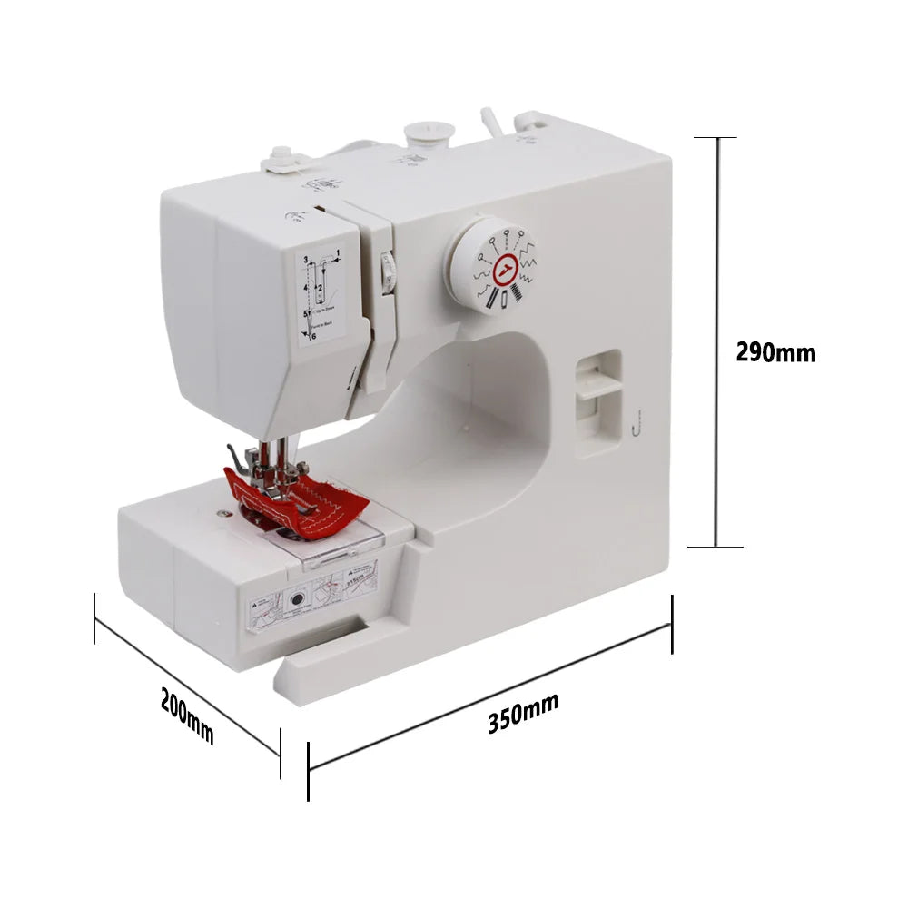 Máquina de Coser Eléctrica Semiautomática – Portátil de 12 Puntadas