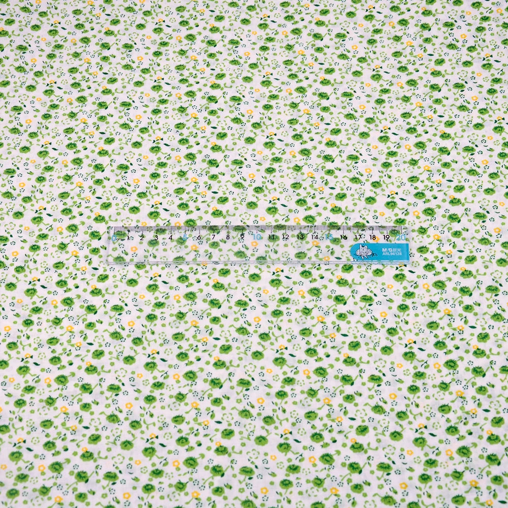 Booksew Yellow & Pink Floral Cotton Fabric – Thin Woven, 150cm Wide
