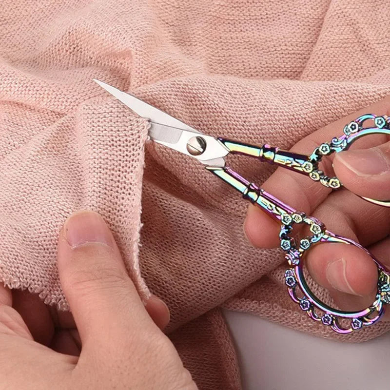 Tijeras de sastre retro – Tijeras de bordar y coser de acero inoxidable | Unidad individual, paquete de 3 y paquete de 6