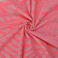 Red & White Striped Cotton Fabric | 1.7 Yards × 39" | Quilting & DIY Sewing