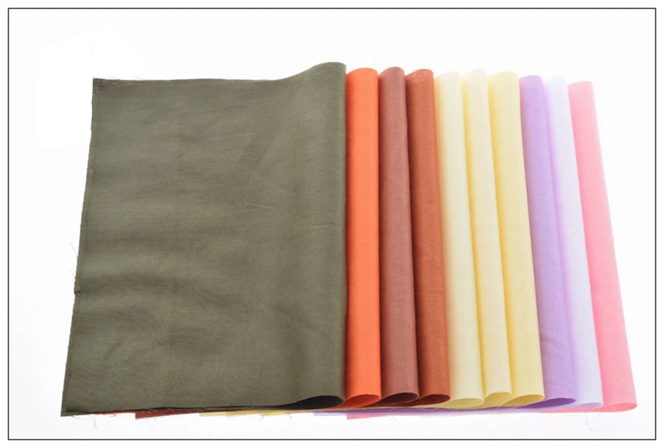 38-Piece Dyed Solid Color Twill Cotton Fabric Set – 20x30cm Precut Squares