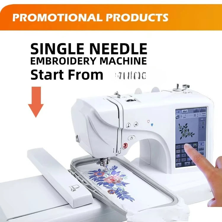 Single Head Multi-Needle Embroidery Machine | 350×230mm | Computer Controlled