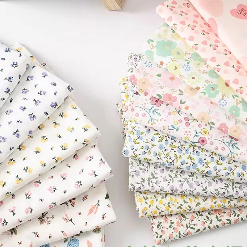 Rural Style Small Floral Print 100% Cotton Fabric | 160cm Wide | 0.5m & 2m