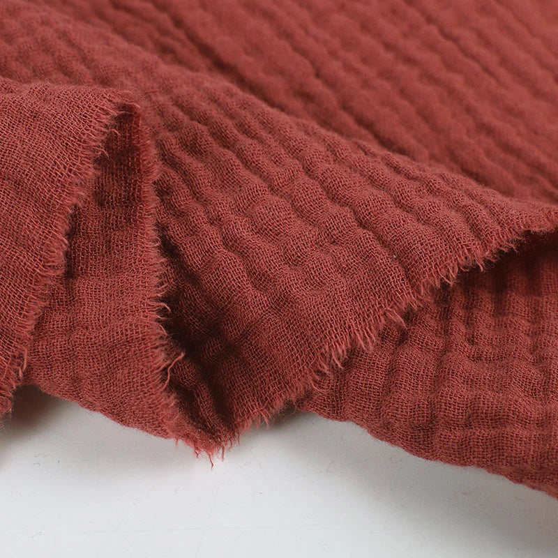 Double Gauze Cotton Muslin Fabric – 140cm Wide | Soft & Breathable for Quilting, Dresses & DIY